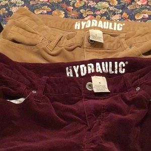 SOLD Hydraulic 2 pack Corduroy jeans Sz 16 in EUC